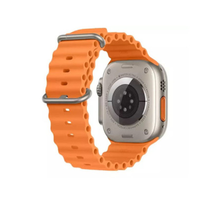 Curea pentru Apple Watch 1/2/3/4/5/6/7/8/9/SE/SE 2/Ultra/Ultra 2 (42/44/45/49mm) - Techsuit Watchband (W038) - Orange - 3