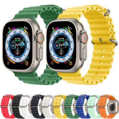 Curea pentru Apple Watch 1/2/3/4/5/6/7/8/9/SE/SE 2/Ultra/Ultra 2 (42/44/45/49mm) - Techsuit Watchband (W038) - Army Green - 5
