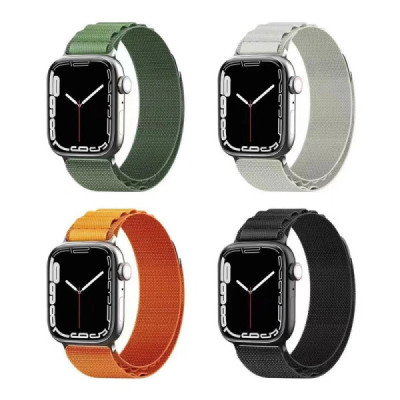 Curea pentru Apple Watch 1/2/3/4/5/6/7/8/9/SE/SE 2/Ultra/Ultra 2 (42/44/45/49mm) - Techsuit Watchband (W037) - Black - 3