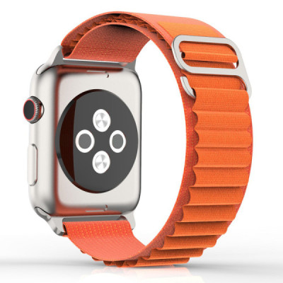 Curea pentru Apple Watch 1/2/3/4/5/6/7/8/9/SE/SE 2/Ultra/Ultra 2 (42/44/45/49mm) - Techsuit Watchband (W037) - Orange - 2