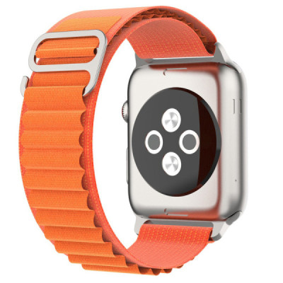 Curea pentru Apple Watch 1/2/3/4/5/6/7/8/9/SE/SE 2/Ultra/Ultra 2 (42/44/45/49mm) - Techsuit Watchband (W037) - Orange - 5