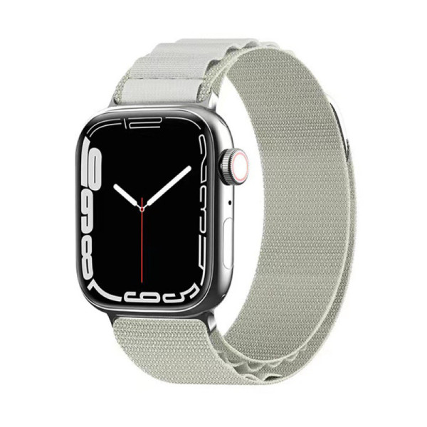 Curea pentru Apple Watch 1/2/3/4/5/6/7/8/9/SE/SE 2/Ultra/Ultra 2 (42/44/45/49mm) - Techsuit Watchband (W037) - Star White