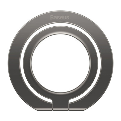 Suport Inel Telefon - Baseus Halo Series Foldable (SUCH000013) - Grey - 2
