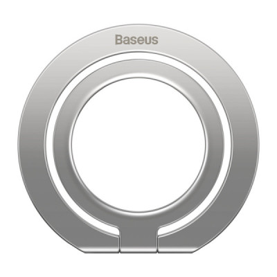 Suport Inel Telefon - Baseus Halo Series Foldable (SUCH000012) - Silver - 2