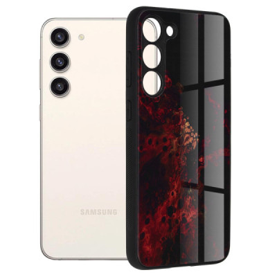 Husa pentru Samsung Galaxy S23 Plus - Techsuit Glaze Series - Red Nebula - 1