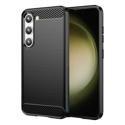 Husa pentru Samsung Galaxy S23 Plus - Techsuit Carbon Silicone - Black - 1
