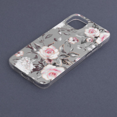 Husa pentru iPhone 14 Plus - Techsuit Marble Series - Bloom of Ruth Gray - 5
