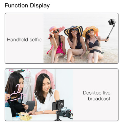Selfie stick wireless bluetooth cu trepied Yesido SF11, negru - 5