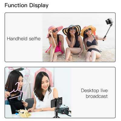 Selfie stick wireless bluetooth cu trepied Yesido SF11, negru - 5