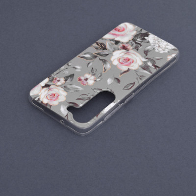 Husa pentru Samsung Galaxy S23 - Techsuit Marble Series - Bloom of Ruth Gray - 5