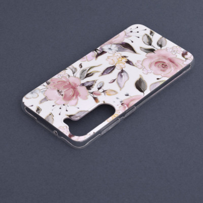 Husa pentru Samsung Galaxy S23 Plus - Techsuit Marble Series - Chloe White - 6