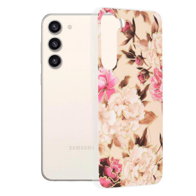 Husa pentru Samsung Galaxy S23 Plus - Techsuit Marble Series - Mary Berry Nude - 1