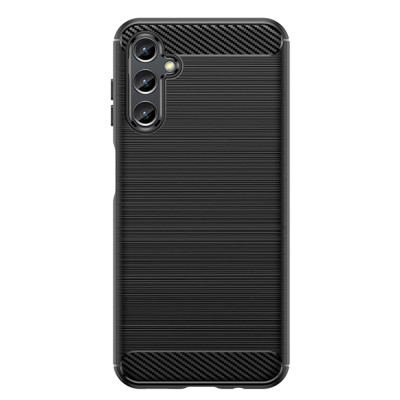 Husa Samsung Galaxy A14 4G Techsuit Carbon Silicone, negru - 1