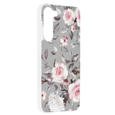 Husa pentru Samsung Galaxy S23 Plus - Techsuit Marble Series - Bloom of Ruth Gray - 2