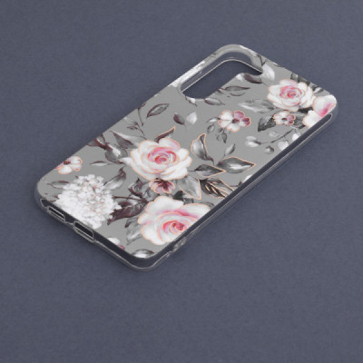 Husa pentru Samsung Galaxy S23 Plus - Techsuit Marble Series - Bloom of Ruth Gray - 5