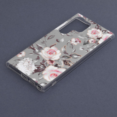 Husa pentru Samsung Galaxy S23 Ultra - Techsuit Marble Series - Bloom of Ruth Gray - 2