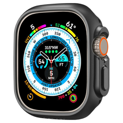 Husa pentru Apple Watch Ultra / Ultra 2 - Spigen Thin Fit - Black - 3