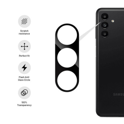 Folie Camera pentru Samsung Galaxy S23 - Techsuit Full Camera Glass - Black - 3