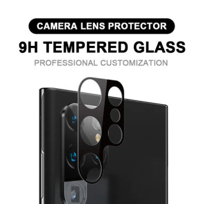 Folie Camera pentru Samsung Galaxy S23 Ultra - Techsuit Full Camera Glass - Black - 4
