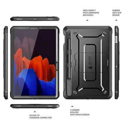 Husa pentru Samsung Galaxy Tab S7 Plus / S8 Plus - Supcase Unicorn Beetle Pro - Black - 2