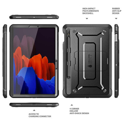 Husa pentru Samsung Galaxy Tab S7 / S8 - Supcase Unicorn Beetle Pro - Black - 2