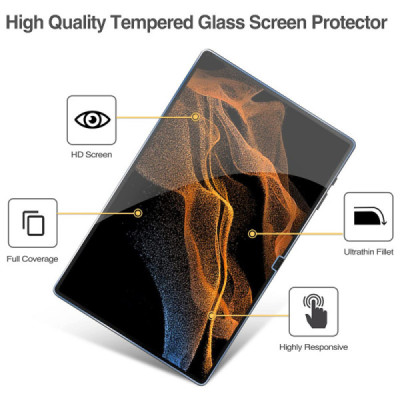 Folie pentru Samsung Galaxy Tab S8 Ultra / S9 Ultra - Lito 2.5D Classic Glass - Clear - 3