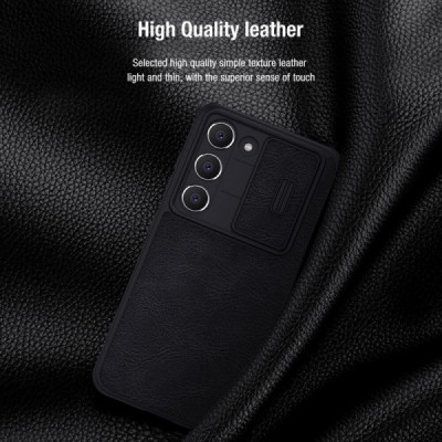 Husa pentru Samsung Galaxy S23 - Nillkin QIN Leather Pro Case - Black - 7