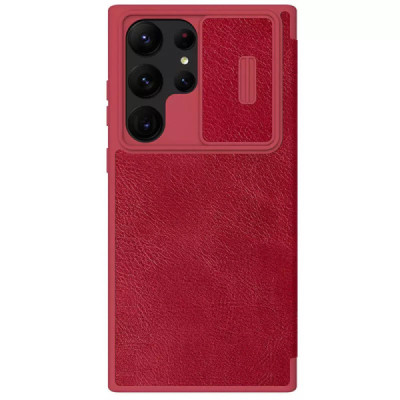 Husa pentru Samsung Galaxy S23 Ultra - Nillkin QIN Leather Pro Case - Red - 1