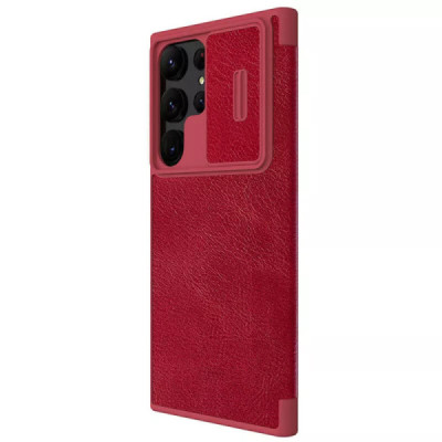 Husa pentru Samsung Galaxy S23 Ultra - Nillkin QIN Leather Pro Case - Red - 4