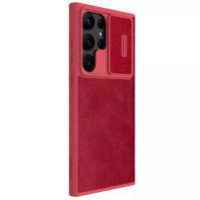Husa pentru Samsung Galaxy S23 Ultra - Nillkin QIN Leather Pro Case - Red - 6