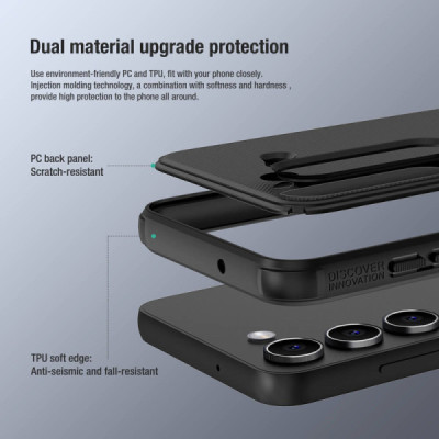 Husa pentru Samsung Galaxy S23 Plus - Nillkin Super Frosted Shield Pro - Black - 7