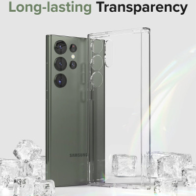 Husa pentru Samsung Galaxy S23 Ultra - Ringke Fusion - Clear - 3
