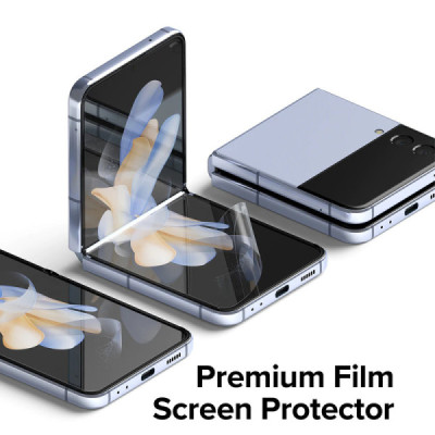 Folie pentru Samsung Galaxy Z Flip4 (set 2) - Ringke Dual Easy Full - Clear - 2