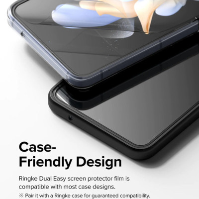 Folie pentru Samsung Galaxy Z Flip4 (set 2) - Ringke Dual Easy Full - Clear - 4