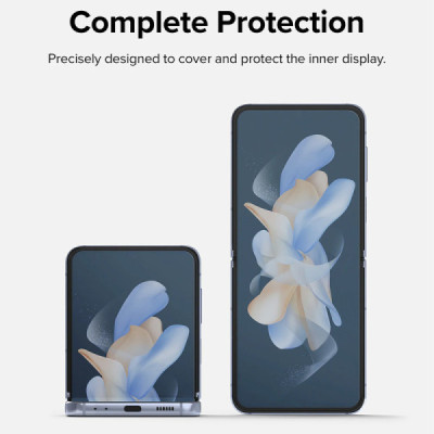 Folie pentru Samsung Galaxy Z Flip4 (set 2) - Ringke Dual Easy Full - Clear - 6