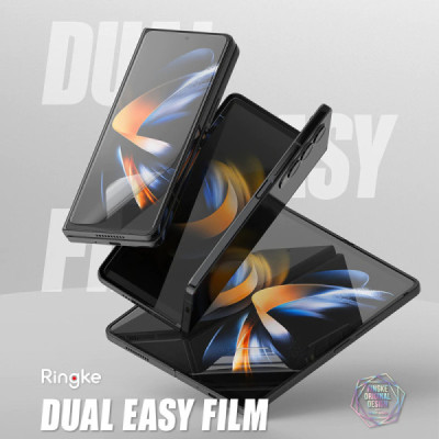 Folie pentru Samsung Galaxy Z Fold4 - Ringke Dual Easy Full - Clear - 2