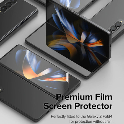 Folie pentru Samsung Galaxy Z Fold4 - Ringke Dual Easy Full - Clear - 3
