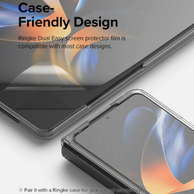 Folie pentru Samsung Galaxy Z Fold4 - Ringke Dual Easy Full - Clear - 4