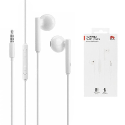 Casti Audio Jack Cu Microfon - Huawei (AM115) - White (Blister Packing) - 1