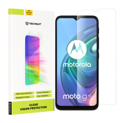 Folie pentru Motorola Moto G10 / Moto G20 / Moto G30 / Moto G9 Play / Moto E7 Plus - Techsuit Clear Vision Glass - Transparent -