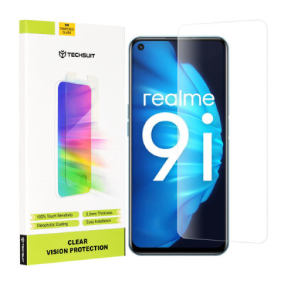 Folie pentru Realme 9i / 9 5G / 9 Pro / 8i / Narzo 50 / Oppo A76 / A96 / OnePlus Nord CE 2 Lite 5G - Techsuit Clear Vision Glass