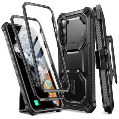 Husa pentru Samsung Galaxy S23 Plus + Folie - I-Blason Armorbox - Black - 1