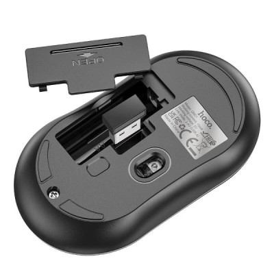 Mouse Wireless  1000-1600 DPI - Hoco (GM21) - Black / Yellow - 3
