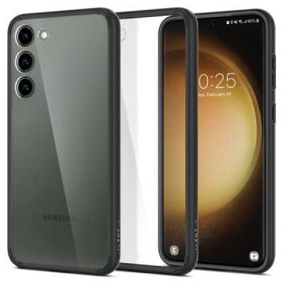 Husa pentru Samsung Galaxy S23 - Spigen Ultra Hybrid - Matte Black - 1