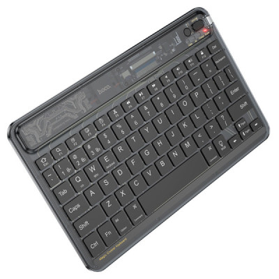 Tastatura Wireless Bluetooth, 500mAh - Hoco Transparent Discovery Edition (S55) - Dark Night Black - 1