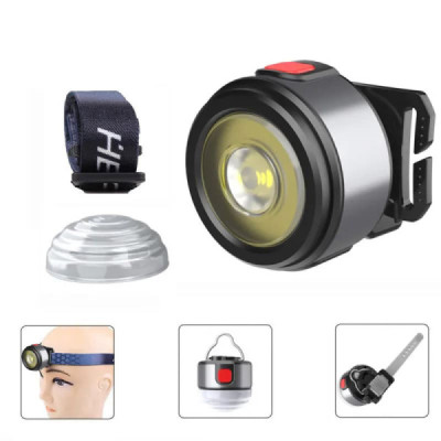 Lanterna Cap XPG, COB, LED - Techsuit (HL-B-01) - Silver - 4