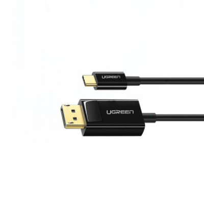 Cablu Video Type-C la Display Port, 4K x 2K@30Hz, 1.5m - Ugreen (50994) - Black - 2