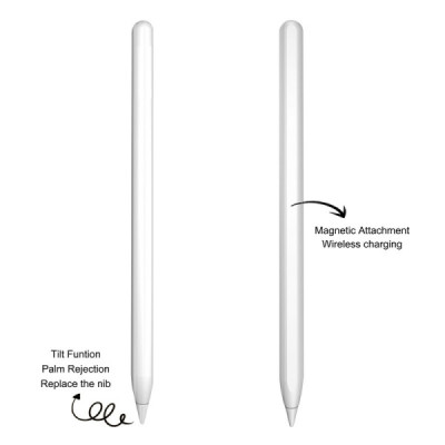 Stylus Pen pentru iPad cu Functia Palm Rejection - Techsuit (M2) - White - 2