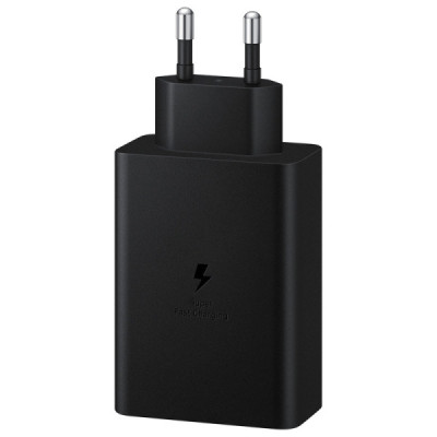 Incarcator Priza 2x Type-C/USB PPS, PD 65W, QC 3.0, AFC, FCP - Samsung (EP-T6530NBEGEU) - Black (Blister Packing) - 4