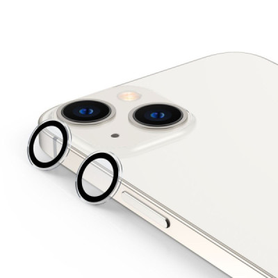 Folie Camera pentru iPhone 14 / iPhone 14 Plus - ESR Lens Protector Tempered Glass - Black - 3